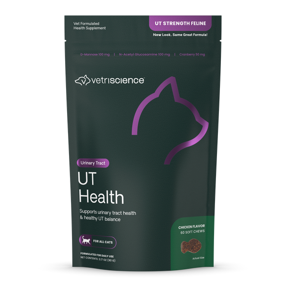 VetriScience UT Strength Urinary Tract Support for Cats (60 Soft Chews) - Cat Supplements & Vitamins 1