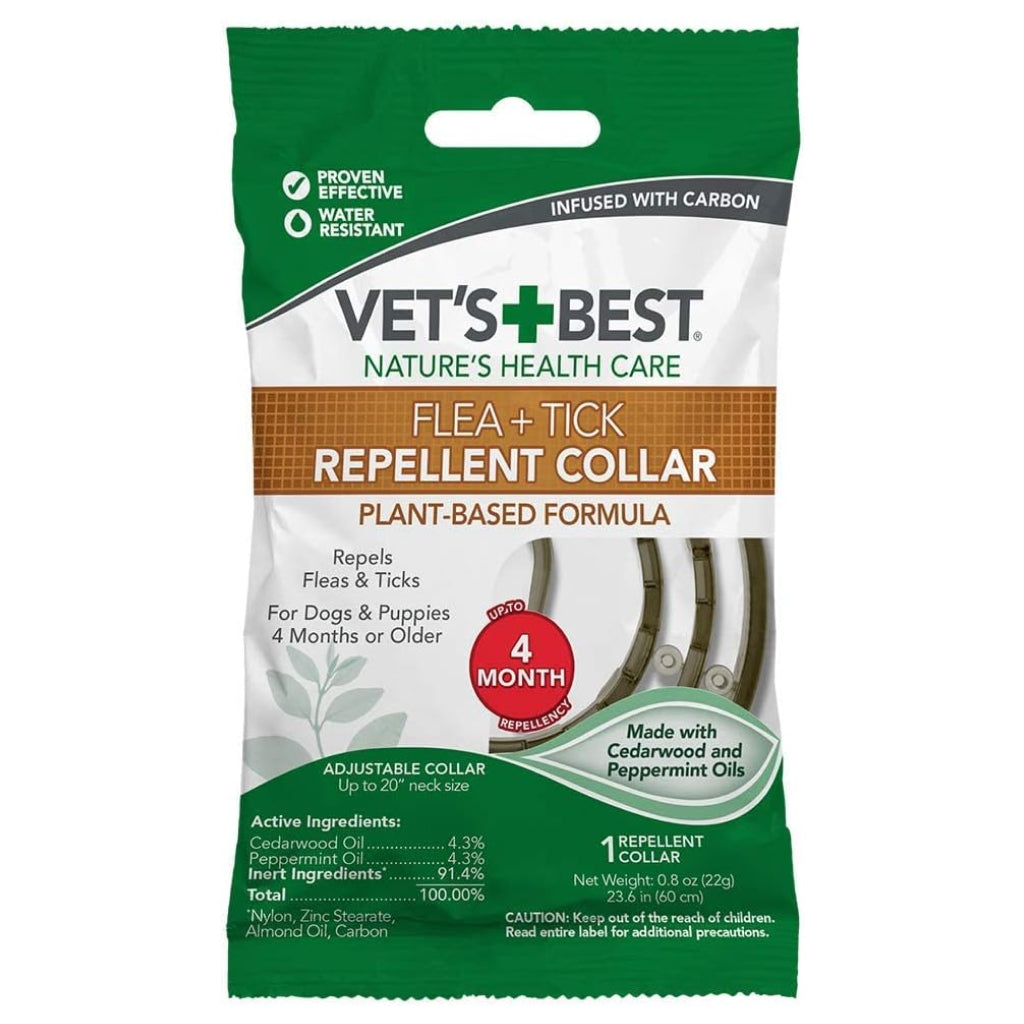 Vet's Best Natural Flea and Tick Repellent Collar for Dogs