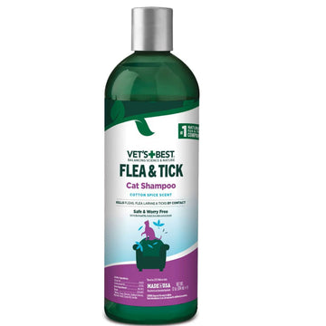 Vet's Best Flea and Tick Shampoo for Cats (12 oz)