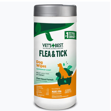 Vet's Best Flea and Tick Wipes for Dogs (50 ct)