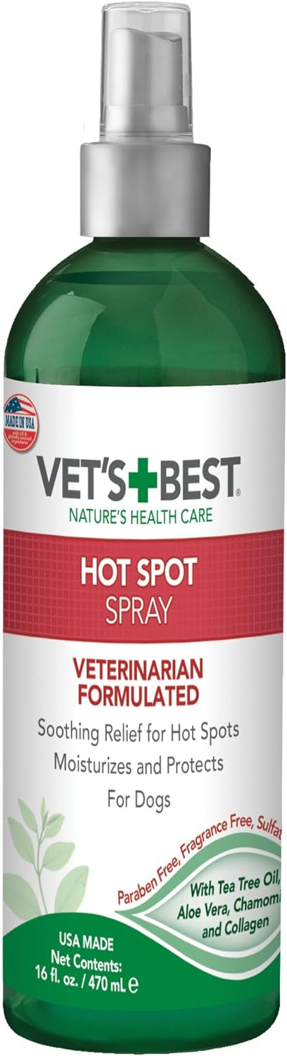 Vet’s Best Hot Spot Itch Relief Spray For Dogs - 16-oz bottle - Dog Hot Spot & Itch Relief 1