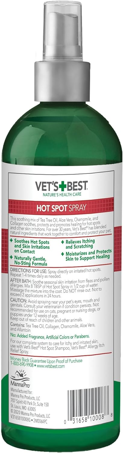 Vet’s Best Hot Spot Itch Relief Spray For Dogs - Dog Hot Spot & Itch Relief 5