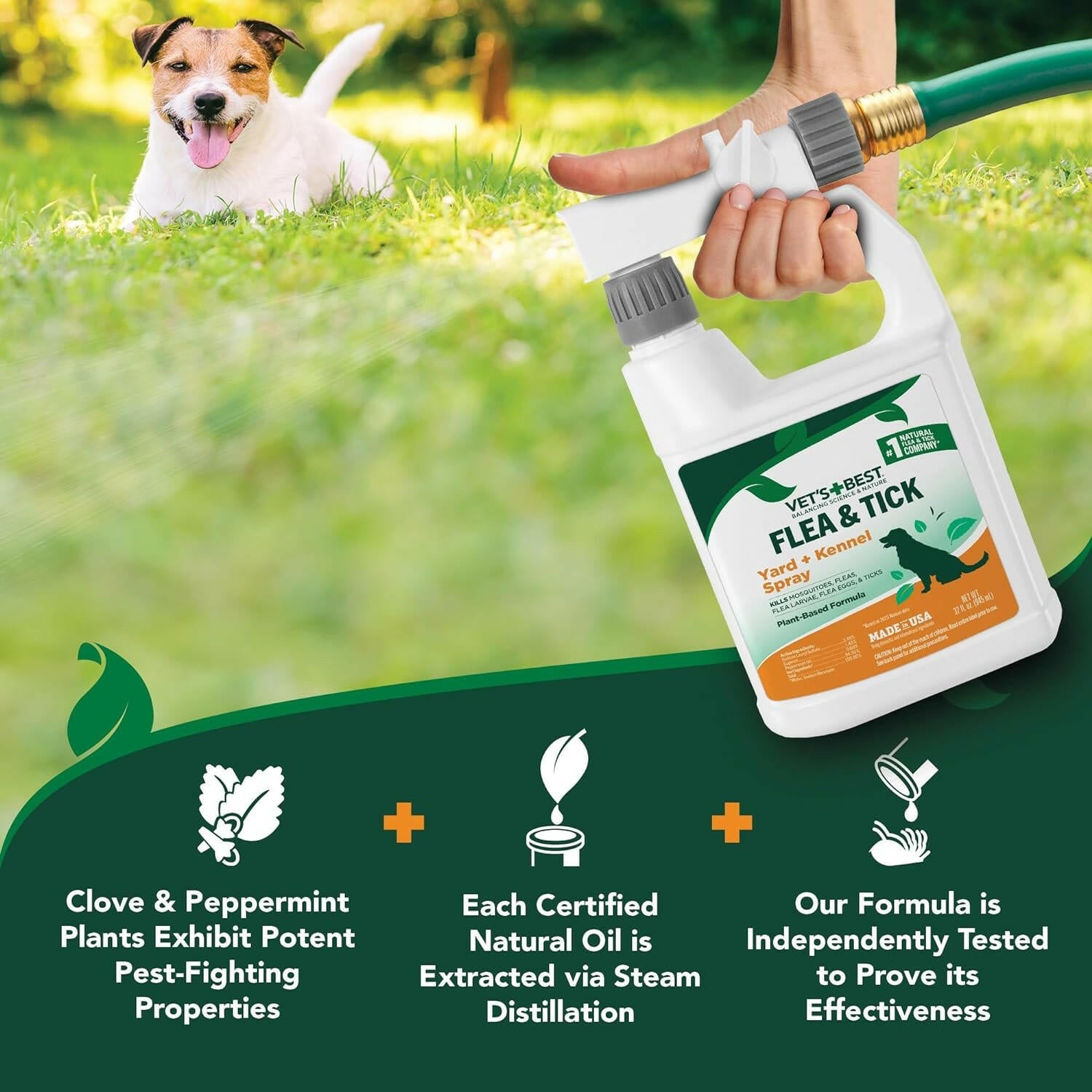 best spray for garden Vet's Best Natural Flea & Tick Yard & Kennel Spray 32 oz