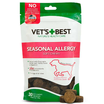 Vet's Best Seasonal Allergy Soft Chews for Dogs (30 Soft Chews)