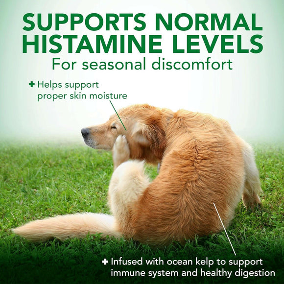 Vet's Best Seasonal Allergy Support Chewable Tablets For Dogs (60 Tablets)