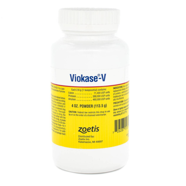 Viokase-V Powder for Dogs & Cats - Pancreatic Enzyme Support