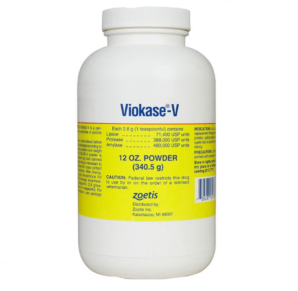 Viokase-V Powder for Dogs and Cats
