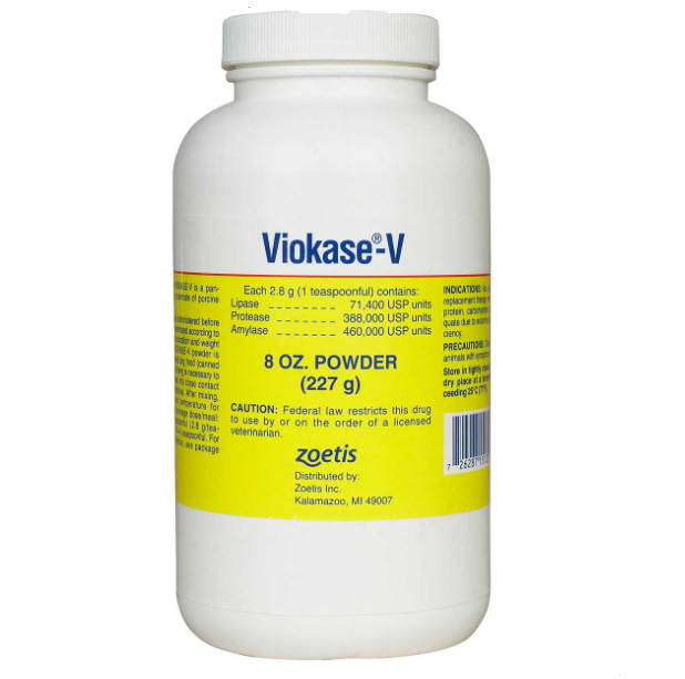 Viokase-V Powder for Dogs and Cats