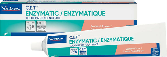 Virbac C.E.T. Enzymatic Toothpaste for Dogs & Cats 2.5 oz - Seafood - Dog Dental Care 8