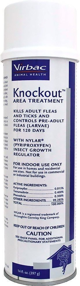 Virbac Knockout Area Treatment (14 oz) - Pet Flea & Tick Control 1