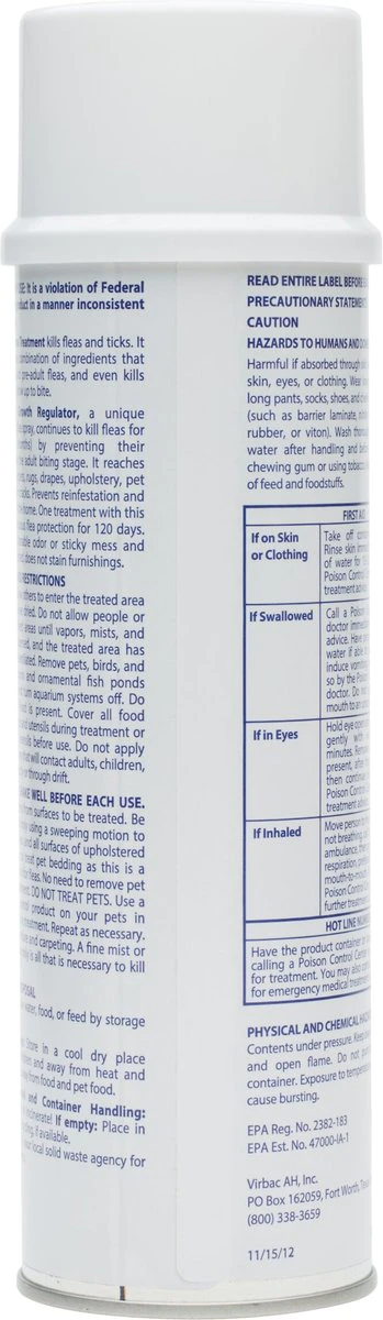 Virbac Knockout Area Treatment (14 oz) - Pet Flea & Tick Control 4