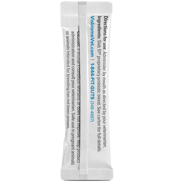 Visbiome Vet High Potency Probiotic Packets Constipation Care for Cats