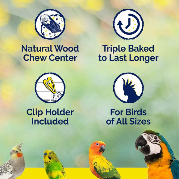 Vitakraft Curnch Sitcks Apricot & Peach Flavor Treats for Cockatiels 2 Sitcks - Bird Treats 4