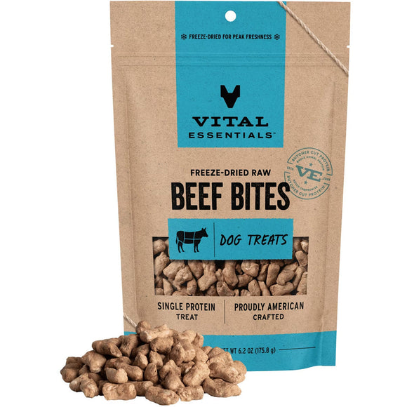 Vital Essentials Freeze-Dried Beef Bites Treats for Dogs - Dog Treats 3