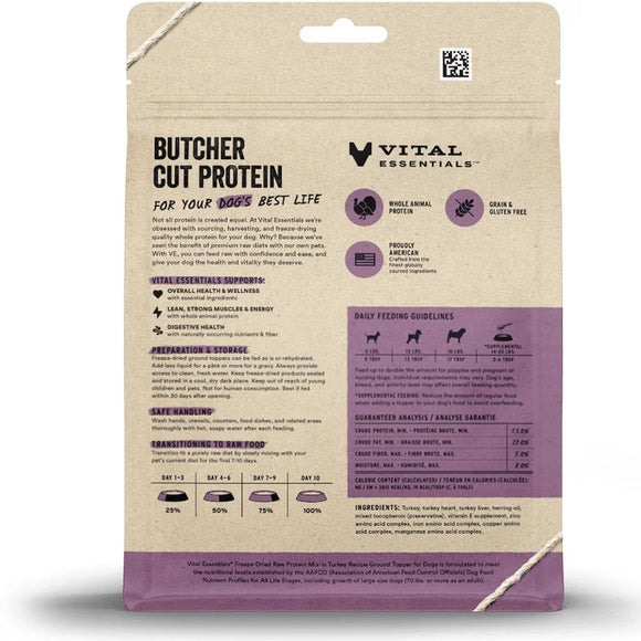 Vital Essentials Freeze-Dried Raw Protein Mix-In Ground Topper for Dogs - Dog Treats 11