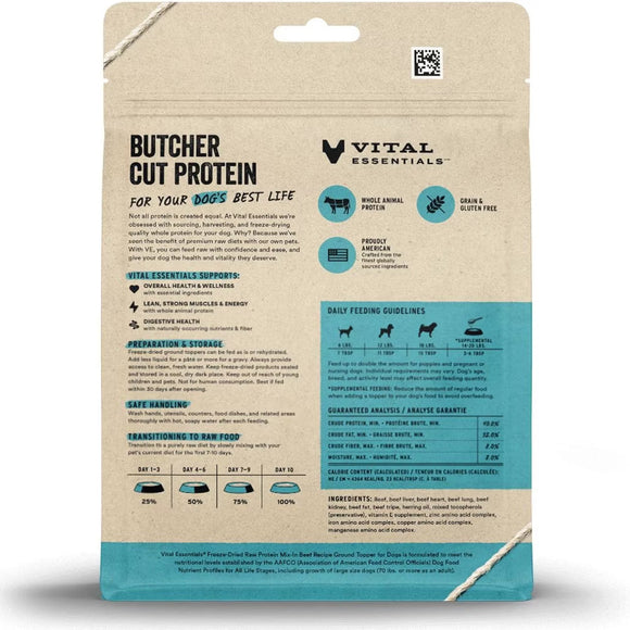 Vital Essentials Freeze-Dried Raw Protein Mix-In Ground Topper for Dogs - Dog Treats 2