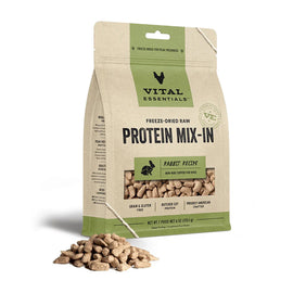 Vital Essentials Freeze-Dried Raw Rabbit Protein Mix-In Meal Topper for Dogs - Dog Food Toppers 1