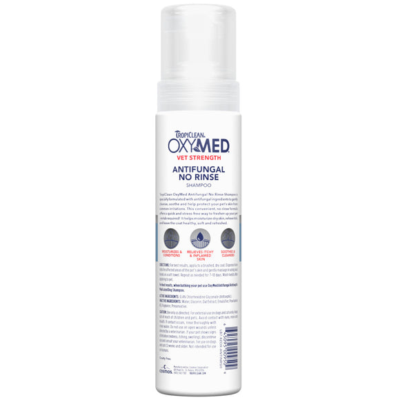 Tropiclean OxyMed Antifungal No rinse Pet Shampoo, 7.4-oz