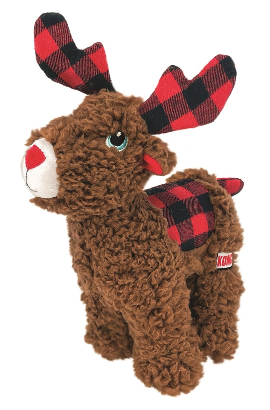 KONG Holiday Sherps Reindeer Plush Dog Toy - 0