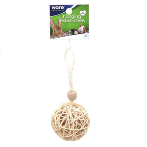 Ware Hanging Festive Chew Toy for Small Animals Assorted Colors 1-count - Small Animal Toys 1