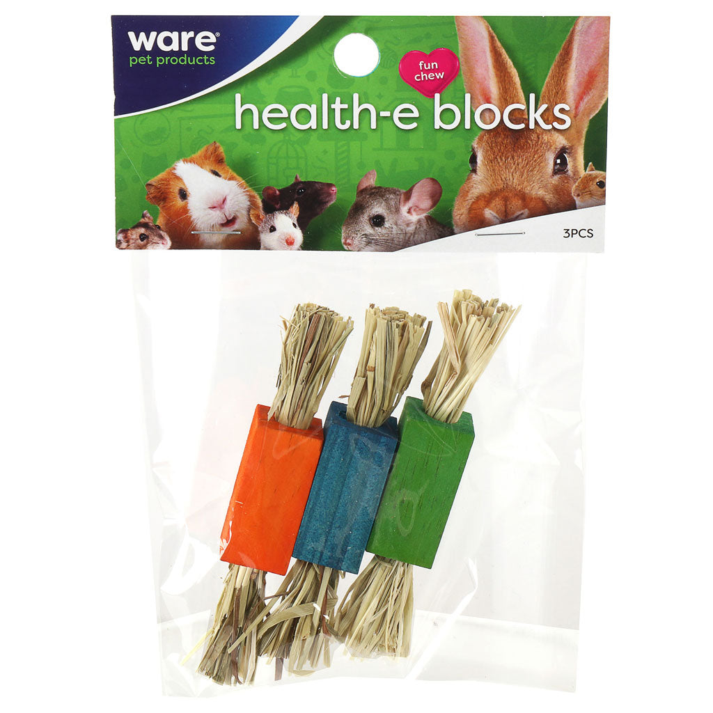 Ware Health-E Timothy Hay Chew Blocks for Small Animals