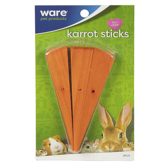 Ware Karrot Sticks for Small Animals, 3-count