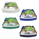 Ware Scatterless Lock-N-Litter Pan for Small Animals, Color Varies