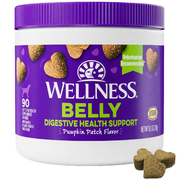 Wellness Belly Digestive Health Support Supplement for Dogs 45 count - Dog Digestive & Probiotics Supplements 1