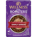 Wellness Bowl Boosters Simply Shreds Chicken Beef & Carrots Grain-Free Dog Food Topper (2.8 oz x 12 pouches)