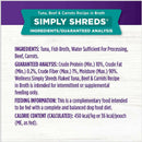 Wellness Bowl Boosters Simply Shreds Tuna, Beef & Carrots Grain-Free Dog Food Topper (2.8 oz x 12 pouches)