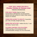 Wellness CORE Grain-Free Small Breed Mini Meals Chunky Chicken & Chicken Liver in Gravy Wet Dog Food (3 oz x 12 pouches)