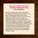 Wellness CORE Grain-Free Small Breed Mini Meals Chunky Chicken & Tuna in Gravy Wet Dog Food (3 oz x 12 pouches)