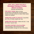 Wellness CORE Grain-Free Small Breed Mini Meals Shredded Chicken & Turkey in Gravy Wet Dog Food (3 oz x 12 pouches)