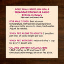 Wellness CORE Grain-Free Small Breed Mini Meals Shredded Chicken & Lamb in Gravy Wet Dog Food (3 oz x 12 pouches)