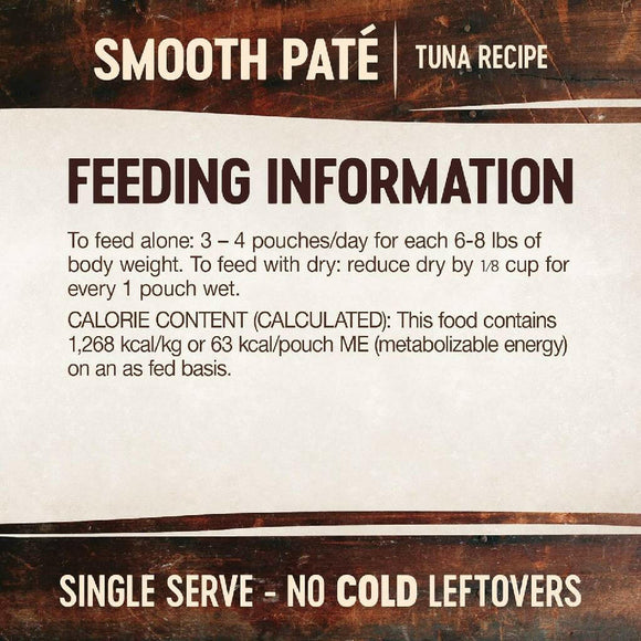 Wellness CORE Tiny Tasters Grain-Free Smooth Pate Tuna Wet Food for Cats (1.75 oz x 12 pouches)