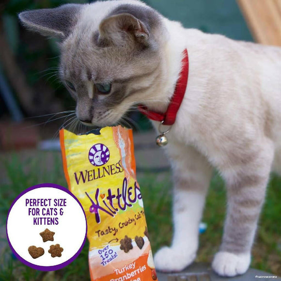 Wellness Kittles Chicken & Cranberries Recipe Crunchy Cat Treats (2 oz)