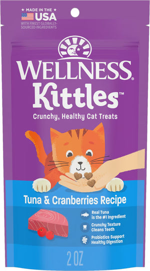 Wellness Kittles Chicken & Cranberries Recipe Crunchy Cat Treats (2 oz) - Cat Treats 1