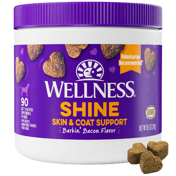 Wellness Shine Skin & Coat Supplement for Dogs - 90 soft chews - Dog Skin & Coat Supplements 9