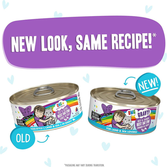 Weruva BFF Gravy Beef & Salmon Best Day Eva! Dinner in Gravy Cat Food