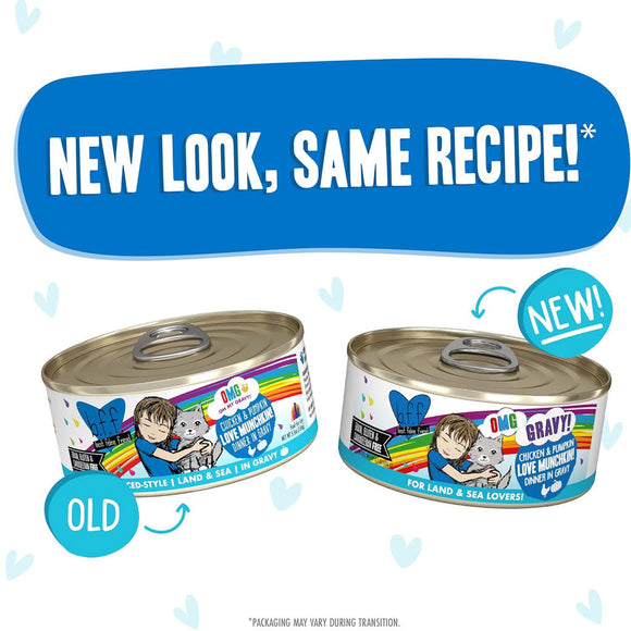 Weruva BFF Gravy Chicken & Pumpkin Love Munchkin! Dinner in Gravy Cat Food