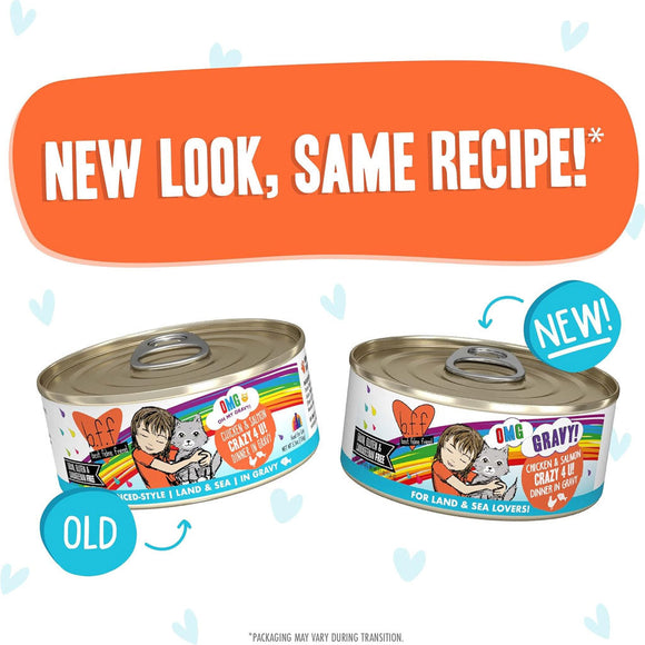 Weruva BFF Gravy Chicken & Salmon Crazy 4 U! Dinner in Gravy Cat Food