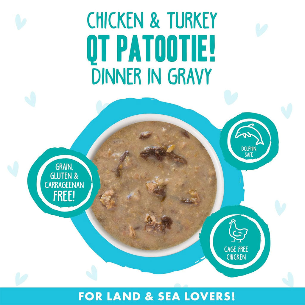 Spoil Your Cat with Weruva BFF Gravy Chicken & Turkey QT Patootie!