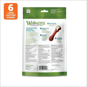 WHIMZEES by Wellness Brushzees Natural Dental Chews for Dogs, Large Breed (12.7 oz)