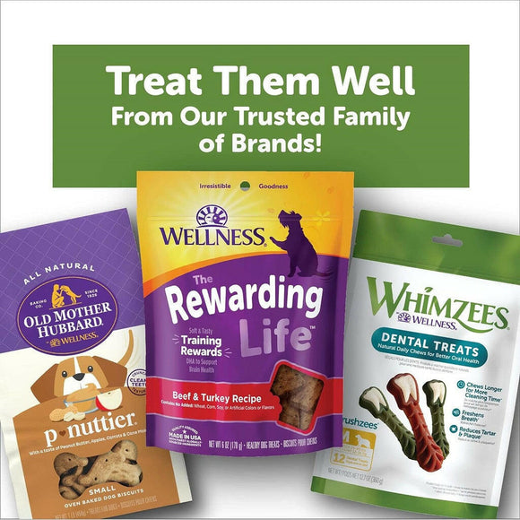 WHIMZEES by Wellness Brushzees Natural Dental Chews for Dogs, Large Breed (12.7 oz)