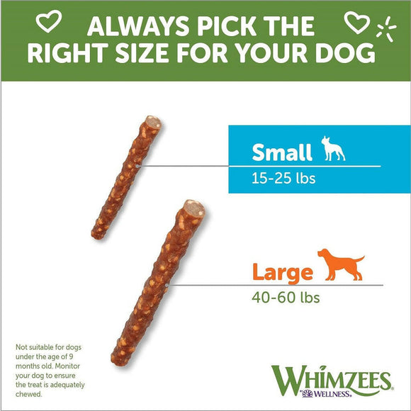 Whimzees by Wellness Dental Chew Veggie Sausage For Small Dog  (28 pc)