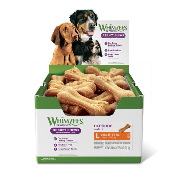 Whimzees by Wellness Occupy Bulk Box Treat For Large Dog (22 pc) Bulk Box - Dog Dental Care 1