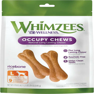 Whimzees by Wellness Rice Bone Natural Grain Free Dental Chew For Large Breed Dog(6 pc)