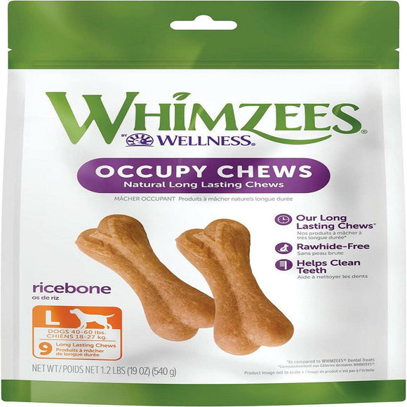 Whimzees by Wellness Rice Bone Natural Grain Free Dental Chew For Large Breed Dog(6 pc)
