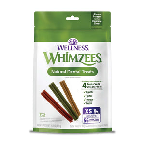 Whimzees by Wellness Stix Natural Grain-Free Dental Chews For Extra-Small Breed Dogs (56 pc) - Dog Dental Care 1