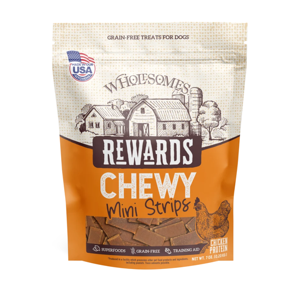 Wholesomes Rewards Chewy Mini Sticks Dog Treat (7 oz) - Chicken - Dog Treats 6
